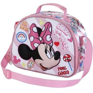 Minnie Mouse Power-3D lunchtas, roze, 25,5 x 20 cm, roze, Eén maat, 3D Lunch Bag Power