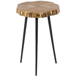 LOLAhome Tafel van aluminium, goudkleurig, diameter 36 x 55 cm