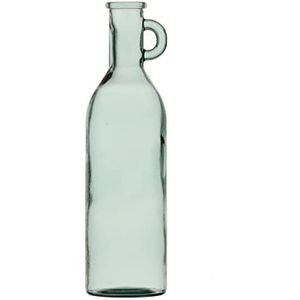 Drinkfles van gerecycled glas, groen, 14 x 14 x 50 cm