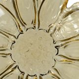 BigBuy Home Tafelstuk, olijf, glas, 28 x 28 x 10,5 cm