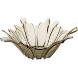 BigBuy Home Tafelstuk, olijf, glas, 28 x 28 x 10,5 cm