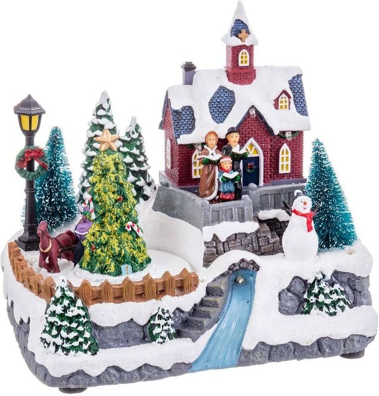 Kerstversiering Multicolour Polyresin 20,5 x 15 x 16,3 cm
