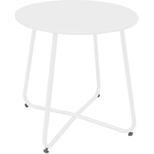 Side table Luna Steel White 45 x 45 cm