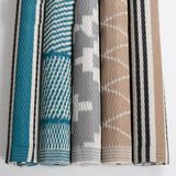 Outdoor Carpet Meis Blauw Wit Polypropyleen 180 x 270 cm