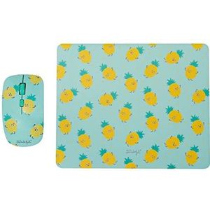 Mr Wonderful Wondee Pack 2 in 1 muis en muismat met ananas