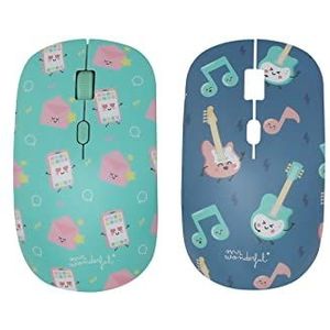 Mr Wonderful Wondee draadloze muis met 2 verwisselbare gitaarbehuizingen