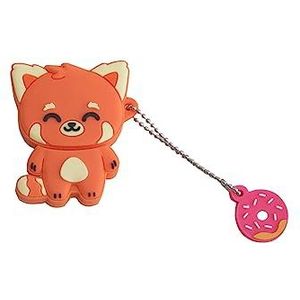WONDEE Mr Wonderful Pendrive Originele USB-stick, 32 GB, rode panda, origineel cadeau voor dames en meisjes, origineel cadeau, technologische gadgets