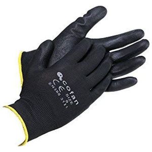 Cofan 11000125-6 handschoenen, polyester, T-6, zwart