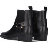 ALPE 52941705 Enkellaarsjes - Dames - Zwart - Leer - Met Rits