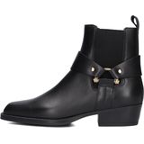 ALPE 52941705 Enkellaarsjes - Dames - Zwart - Leer - Met Rits