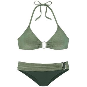Look - Beugelbikini - Olijf - Glinstergaren - Siergespen