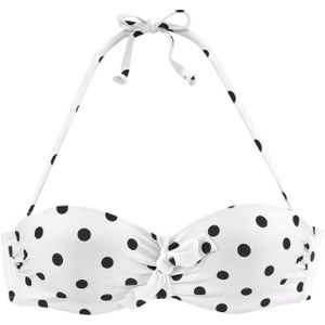 LASCANA Bikinitop  zwart / wit