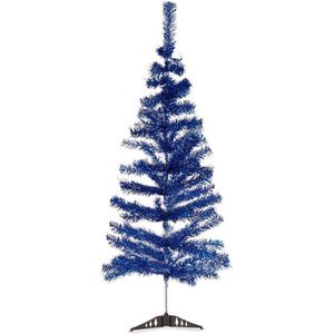 Krist+ Kunst kerstboom - blauw - H120 cm - kunststof - kunstboom