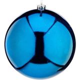 Krist - Grote Decoratie Kerstbal - Turquoise Blauw - 20 cm - Kunststof