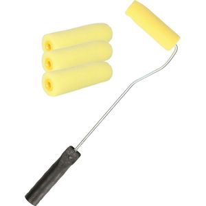 CM Verfroller set - met beugel - 10 cm - 3x extra rollers