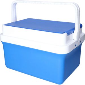 Iceberg lunch koelbox - 15 liter - kunststof - blauw - 24 x 38 x 27 cm - Koelboxen