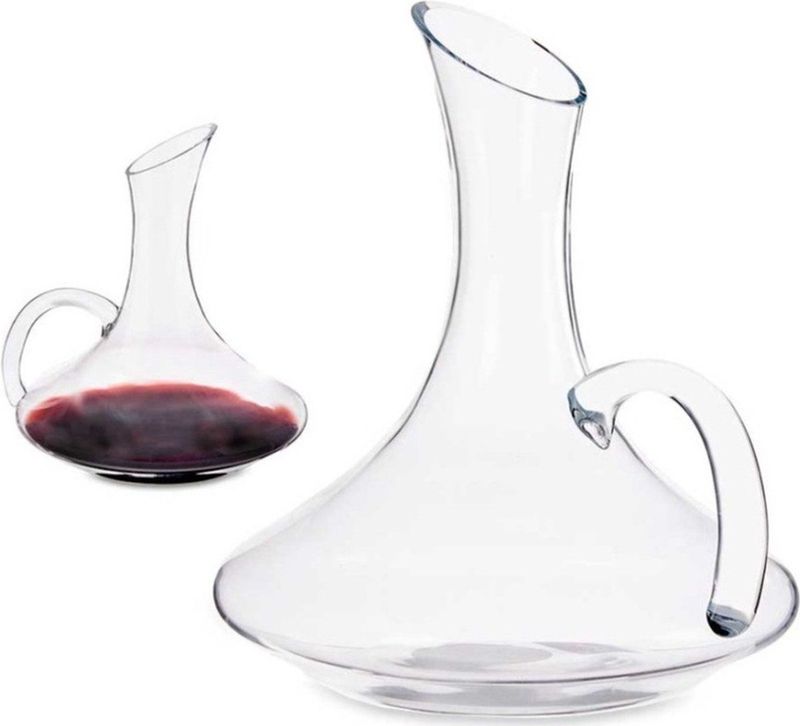 Alessandro Wijn Decanteer - 1,5 liter - glas - karaf - 16 x 21 cm - rode wijn - wijnkan - decanteren