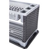 CM - Afdruiprek - Grijs - Kunststof - Voor 12 Borden