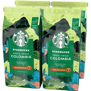 STARBUCKS Single-Origin Colombia, Medium Roast, Koffiebonen 450g (4 Zakken)