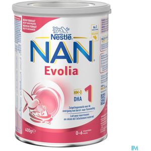 Nan Evolia 1 Zuigelingenmelk 0-6 Maanden Nieuwe Formule 400g