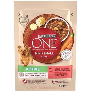 PURINA One Mini/Small Active Beef  - natvoer voor honden - 85g