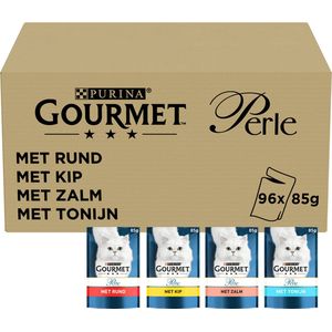 Gourmet Perle Mix - Kattenvoer Natvoer - Land en Zee - 96 x 85 g