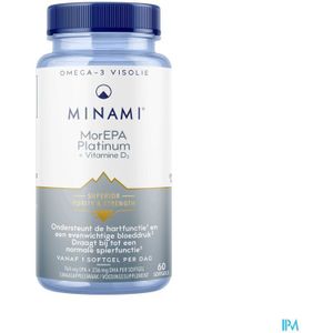 MorEPA Platinum - Omega-3 Softgels - 90-95% Concentratie - Vitamine D3