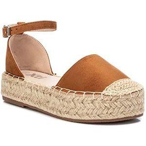 XTI 58059, platte sandalen voor meisjes, Kameel, 33 EU