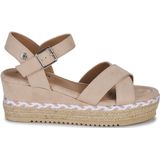 REFRESH - 170587 - Damessandalen - Beige - Sleehak