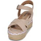 REFRESH - 170587 - Damessandalen - Beige - Sleehak