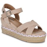 REFRESH - 170587 - Damessandalen - Beige - Sleehak