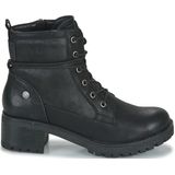 Refresh - 17014502-CAMEL - Enkellaarsjes - Bruin - Hakhoogte 5 cm - Ritssluiting