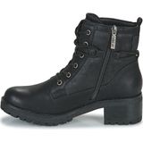 Refresh - 17014502-CAMEL - Enkellaarsjes - Bruin - Hakhoogte 5 cm - Ritssluiting