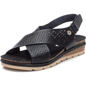 REFRESH 170781, platte sandalen voor dames, zwart, 39 EU, Blanco Y Gris, 39 EU