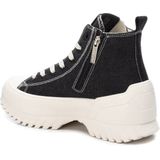 Refresh - 17080302-NEGRO - Enkellaarsjes - Zwart - Stof - Casual