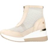 XTI 141043 Trainer - BEIGE - Enkellaarsjes - Netstof - Suède Details