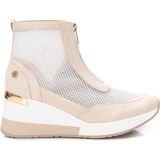 XTI 141043 Trainer - BEIGE - Enkellaarsjes - Netstof - Suède Details