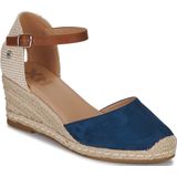 Xtivoor vrouwen. 14074607-TAUPE Bruine leren espadrilles 140746 (39), 5 tot 8 cm, Gesp, Casual, Eco-leer