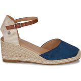 Xtivoor vrouwen. 14074607-TAUPE Bruine leren espadrilles 140746 (39), 5 tot 8 cm, Gesp, Casual, Eco-leer