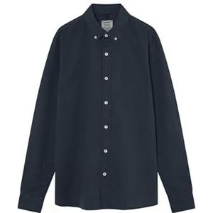 ECOALF Antejoalf Heren Shirt Gerecycleerde Biologische Stof Lange Mouwen Katoen Comfortabel en Lichtgewicht Maat S Wit, Navy Blauw