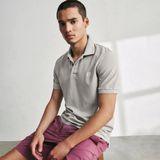 ECOALF - MCMGAPOTANOB0820S24-300 - Poloshirt - Grijs - Korte Mouwen - Biologisch Katoen - Duurzaam