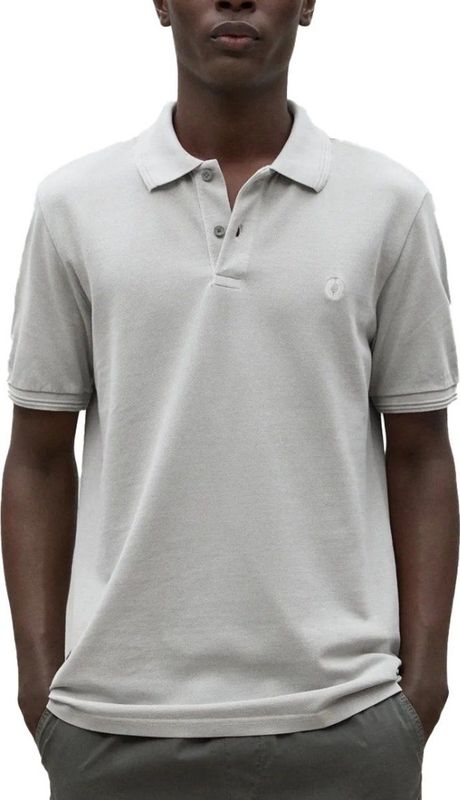 ECOALF - MCMGAPOTANOB0820S24-300 - Poloshirt - Grijs - Korte Mouwen - Biologisch Katoen - Duurzaam