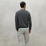 ECOALFvoor mannen. MCMGAKNBAYON0666W24-339 Bayona trui grijs (S), Casual, Duurzaam, Gerecyclede Wol