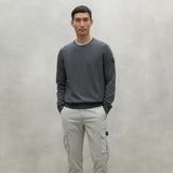 ECOALFvoor mannen. MCMGAKNBAYON0666W24-339 Bayona trui grijs (S), Casual, Duurzaam, Gerecyclede Wol