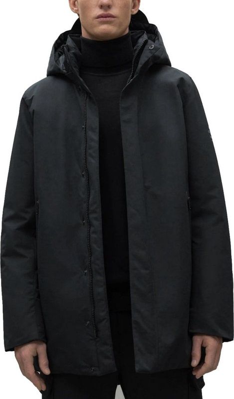 ECOALF - MCMGAJKPARKO0255W24-319 Parko Jas - Zwart - Gerecycled Polyester - Duurzaam