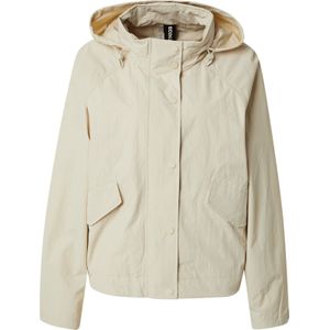 Ecoalf - Belumut - Waterdichte Jas - Beige - Oversized met Verstelbare Capuchon