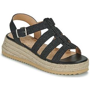 MTNG Wighak sandalen LYDIA 52862 dames sleehak sandalen | casual sandalen met sleehak | gespsluiting, Zwart, 37 EU