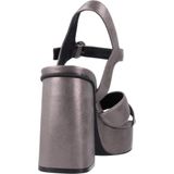 Sindy - Hoge Hak Sandaal - Grijs - Synthetisch - Casual