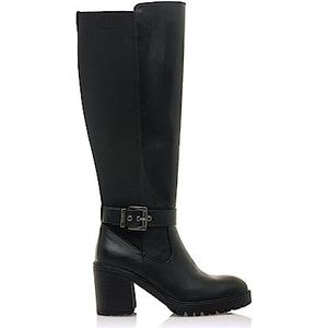 MTNG Dames hoge hakken laarzen MAYA 52800 dames | casual schoenen met hoge hakken | ritssluiting, Zwart, 37 EU