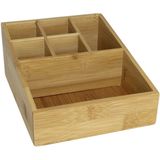 Gerimport - Make-up Organizer - Bruin - Bamboe - 6-vaks